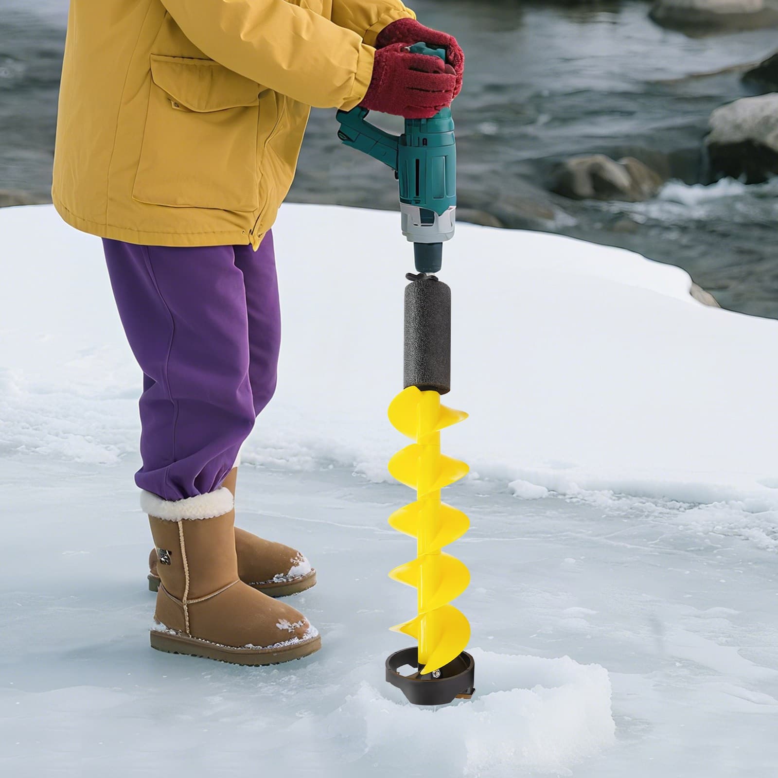 Ice Drill Auger, Nylon Ice Fishing Auger Replacement Part, Ice Fishing Auger 2