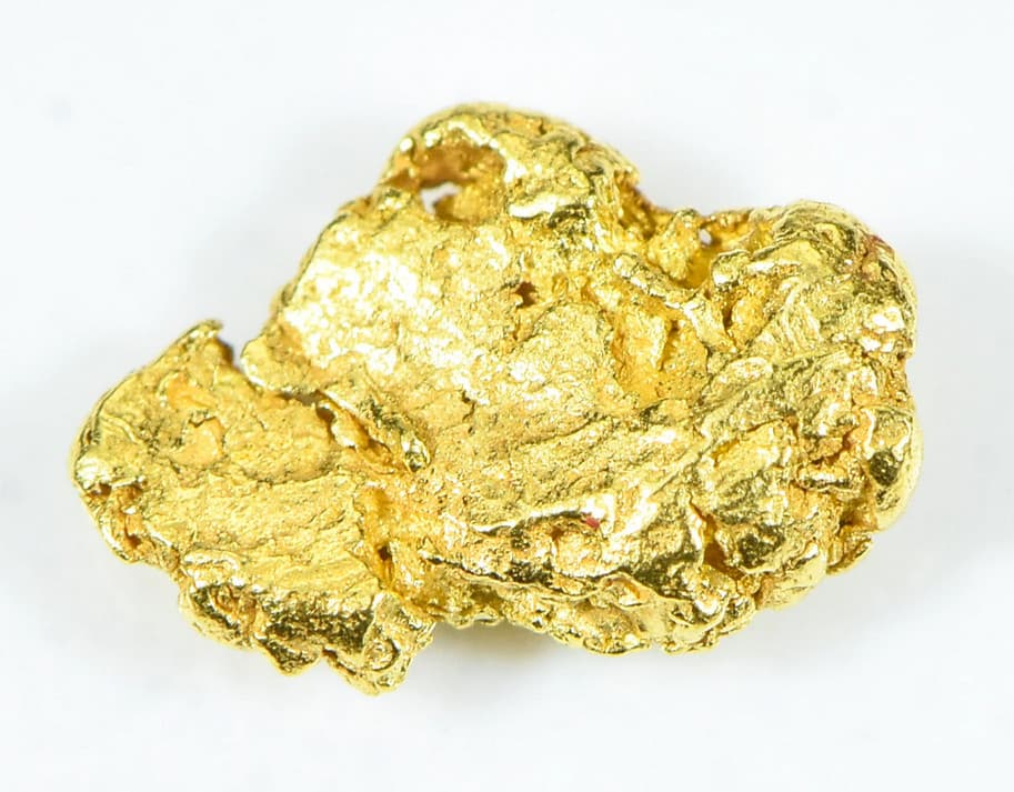PURE GOLD NUGGET ALASKAN YUKON BC NATURAL SMALL ROCK GENUINE RAW FINE 22k .5g 2