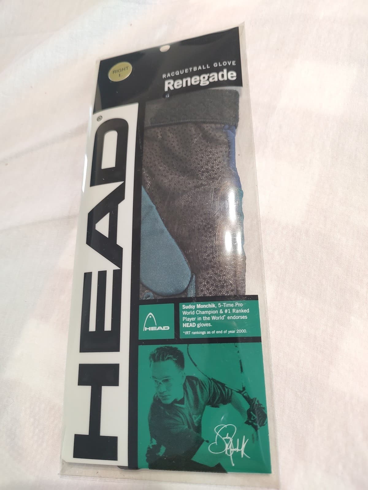 Head, Right Handed Racquetball Glove