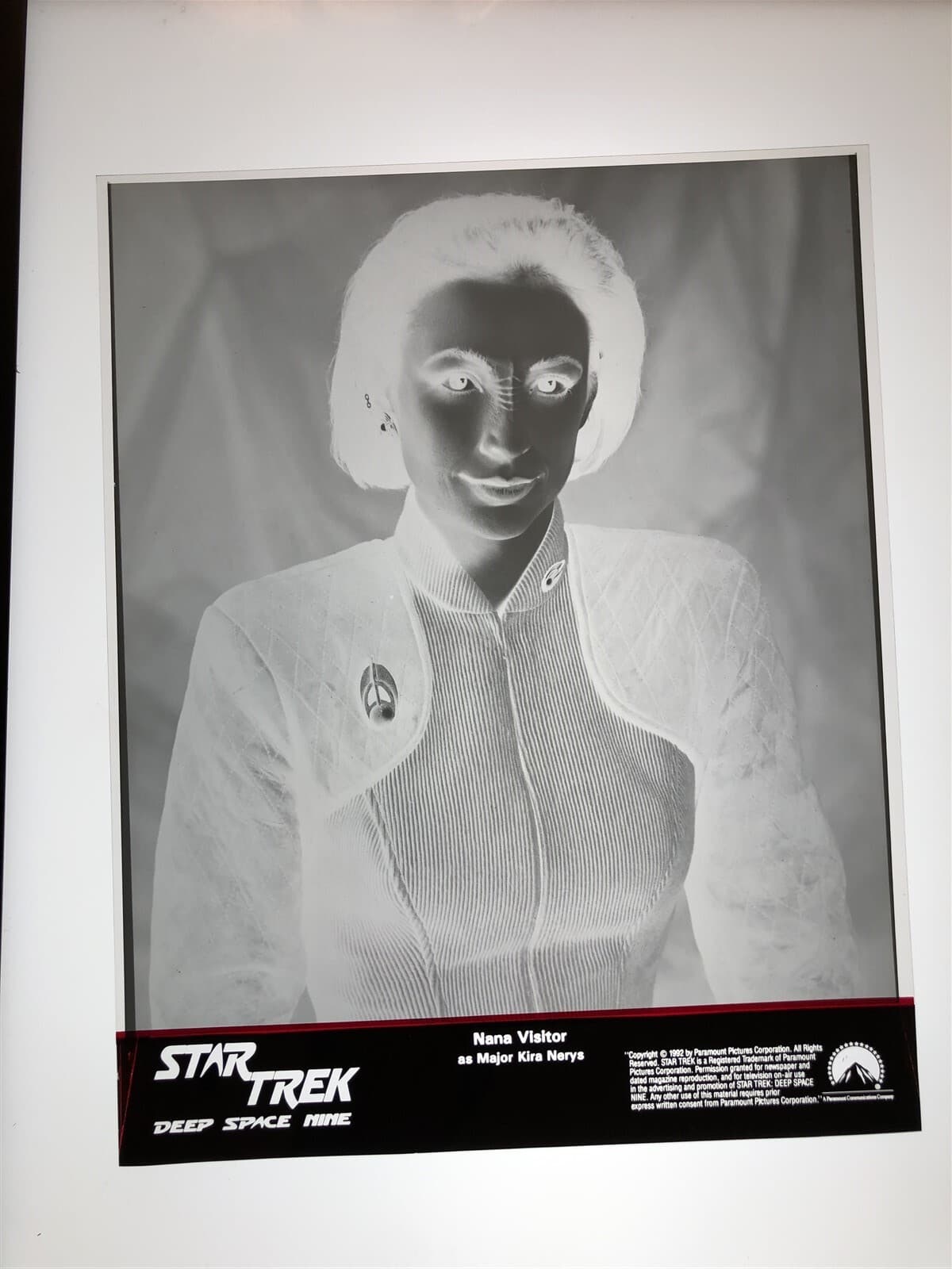 Star Trek Deep Space Nine Nan Visitor Major Nerys original 8x10 studio Negative 2