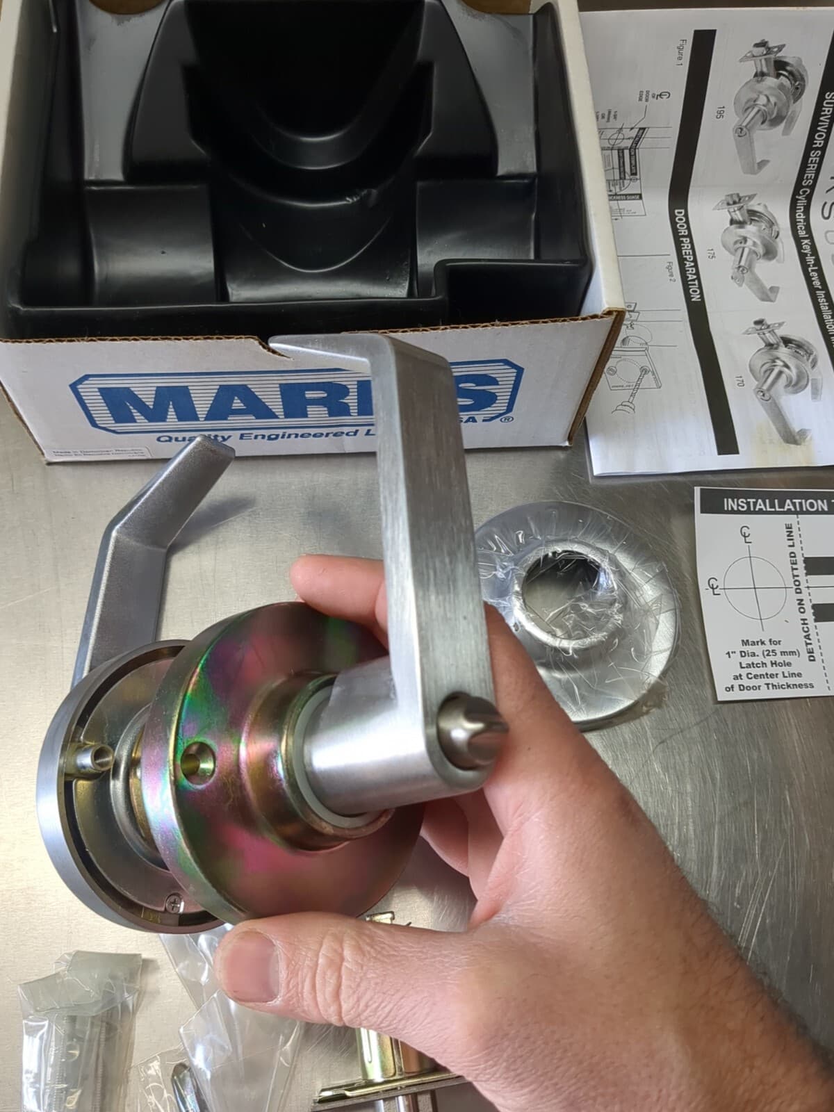 Marks 175RAB/26D Survivor Grade 2 Cylindrical Lever Lock ENTRANCE 2-3/4”BS SFIC 4