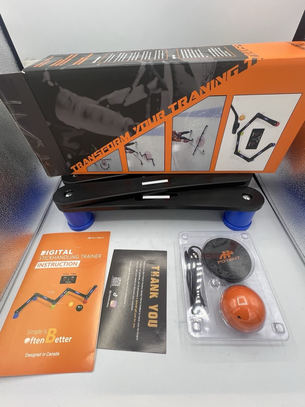 Potent Digital Stickhandling Trainer Hockey Built-in Scoreboard & Countdown