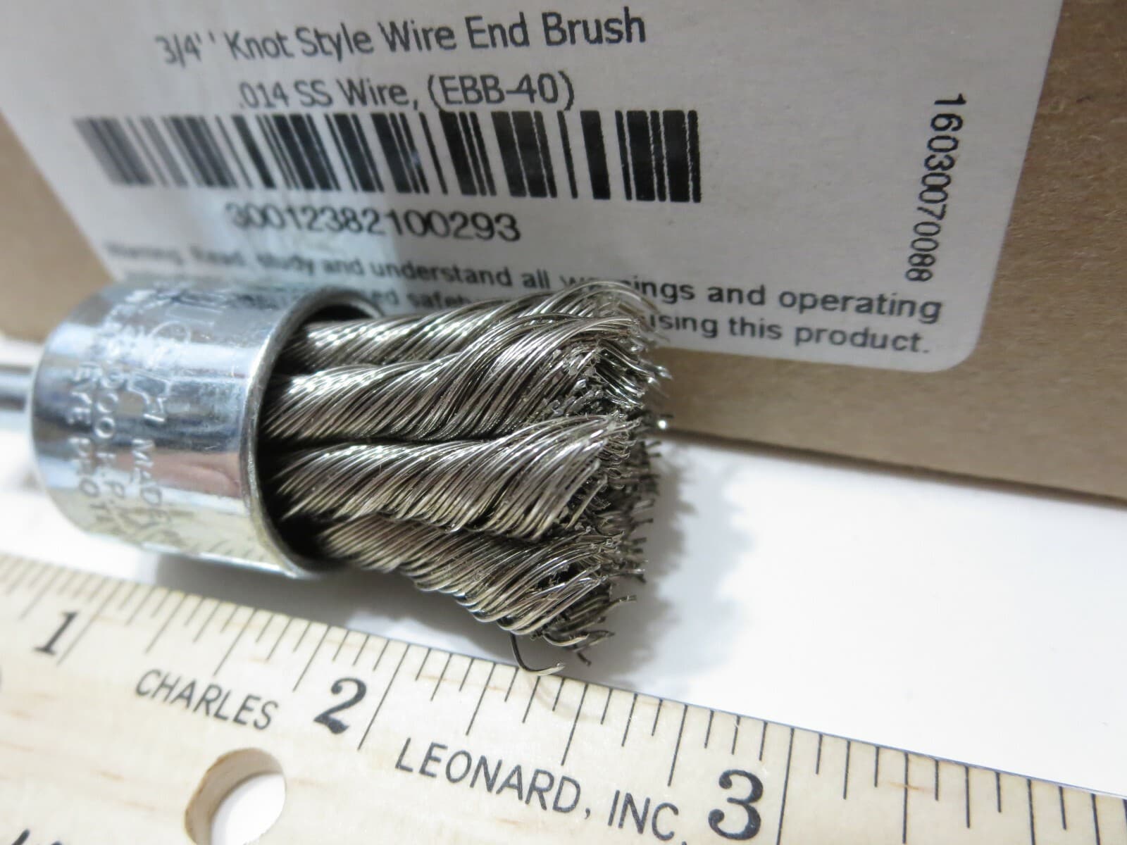 WEILER 10029 3/4" .014 SS Knot Wire End Brush 10-PACK 3/4 Diam. 22KRPM USA 6