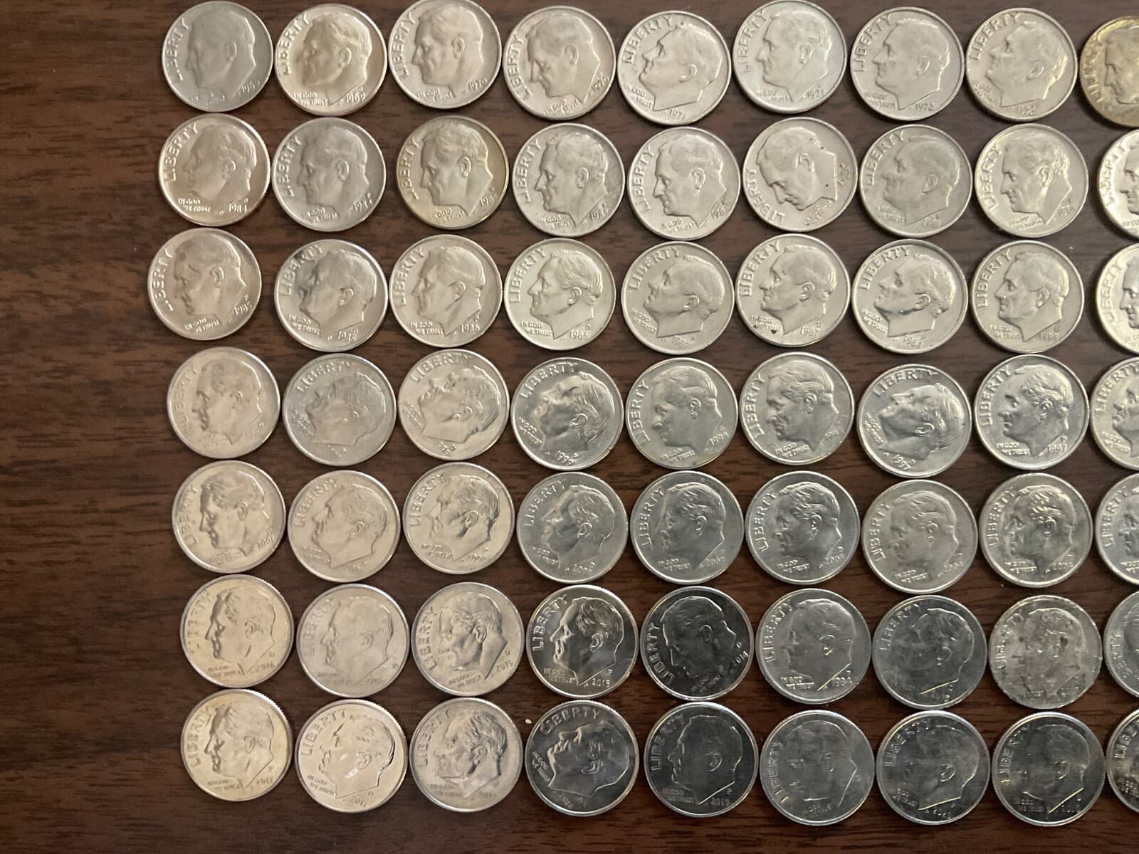 COMPLETE  Set  Roosevelt Dimes 1964 - 2025  in Tubes,  COMPLETE P&D SET 4