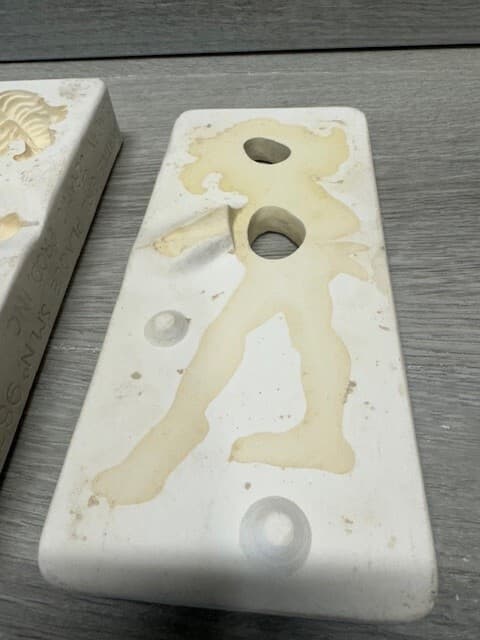 Vintage 1962 Duncan Ceramic Slip Mold 987 Native Girl Plaque 3