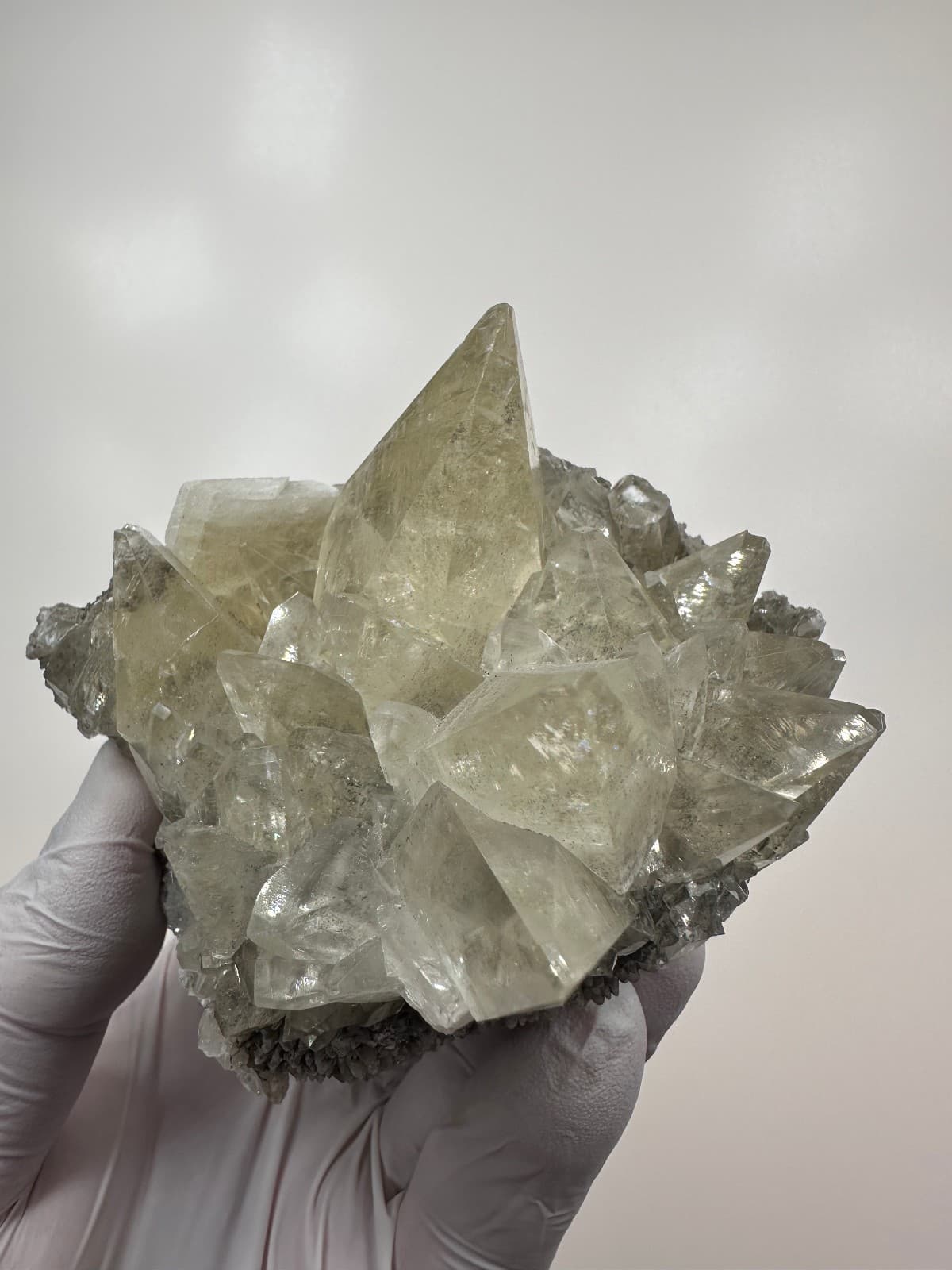 Top Quality__GEMMY Large Linwood Mine Golden Dogtooth Calcite Crystal Cluster 5