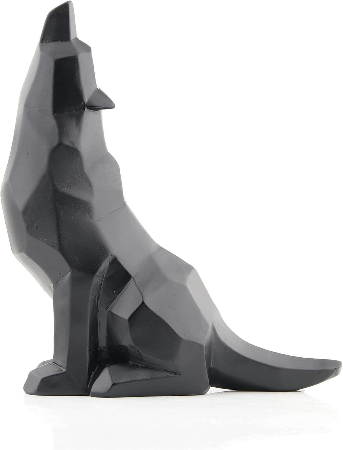 Black Wolf Howling Wolf Figurine Statue for Home Decor 2
