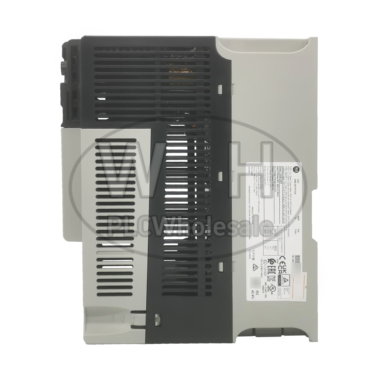 AllenBradley 25B-D017N104 PowerFlex 525 7.5kW 10Hp AC Drive Variable Frequency 5