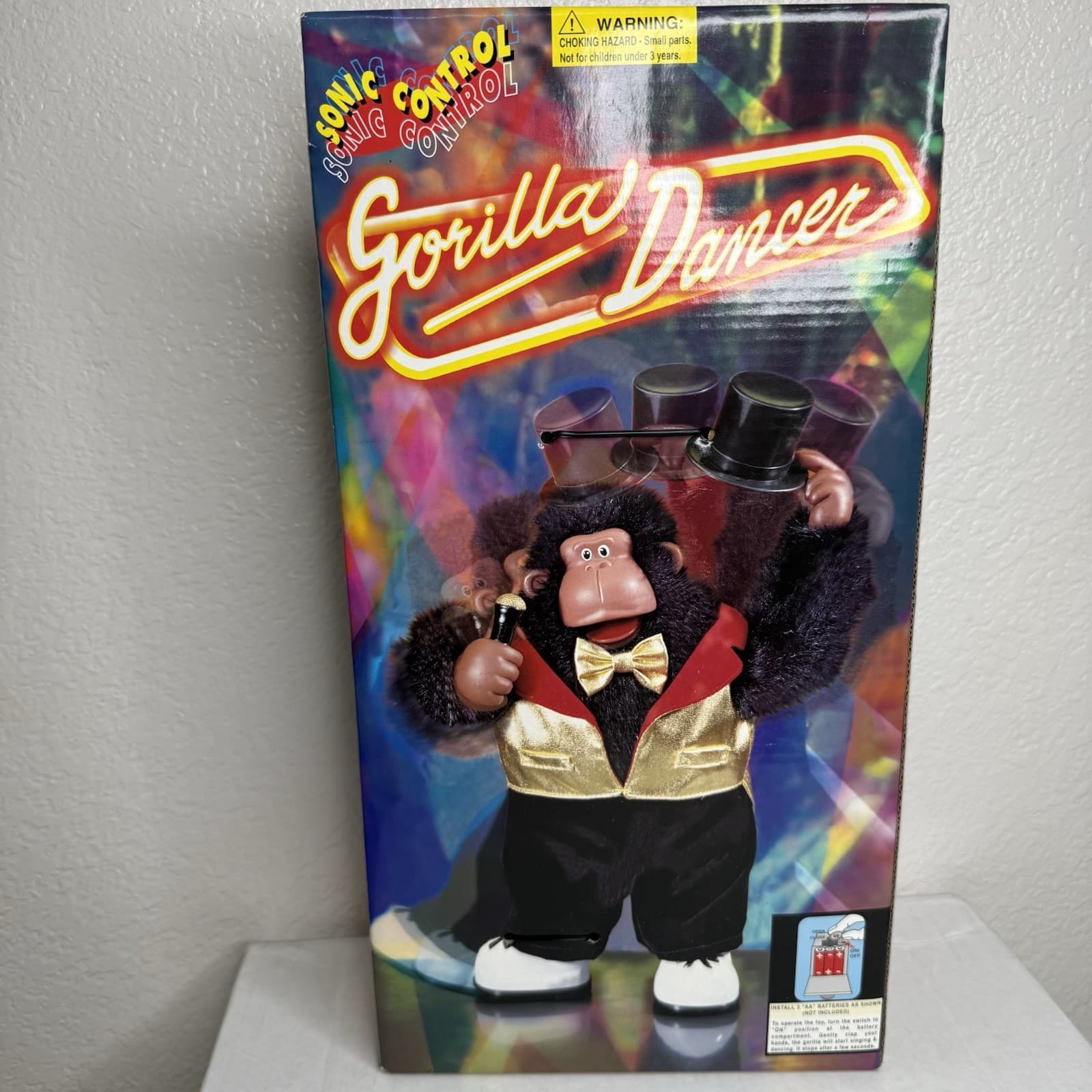Vintage Rare Magogo Gorilla Dancer Singing Dancing Gorilla Toy Unused New in Box 4