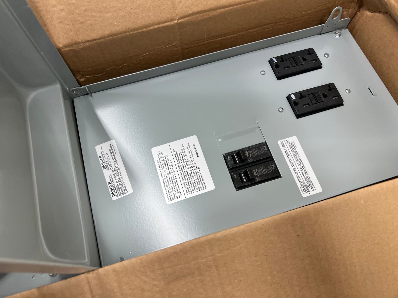 Midwest 100 AMP Ringless Metered Temporary Power Box with GFCI Top Feed 3