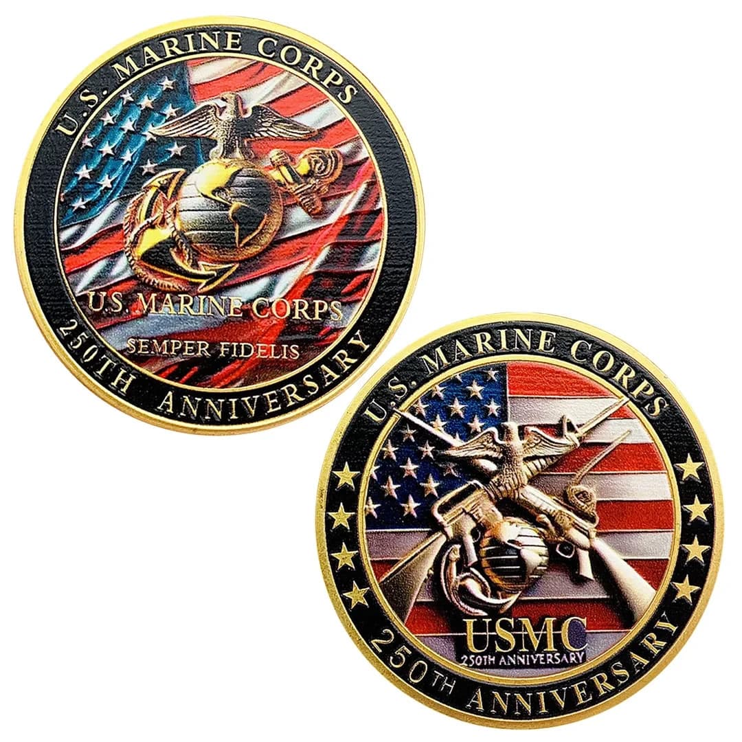 US Marine Corps 1775-2025 250th Anniversary Challenge Coin Military Veteran Gift 5