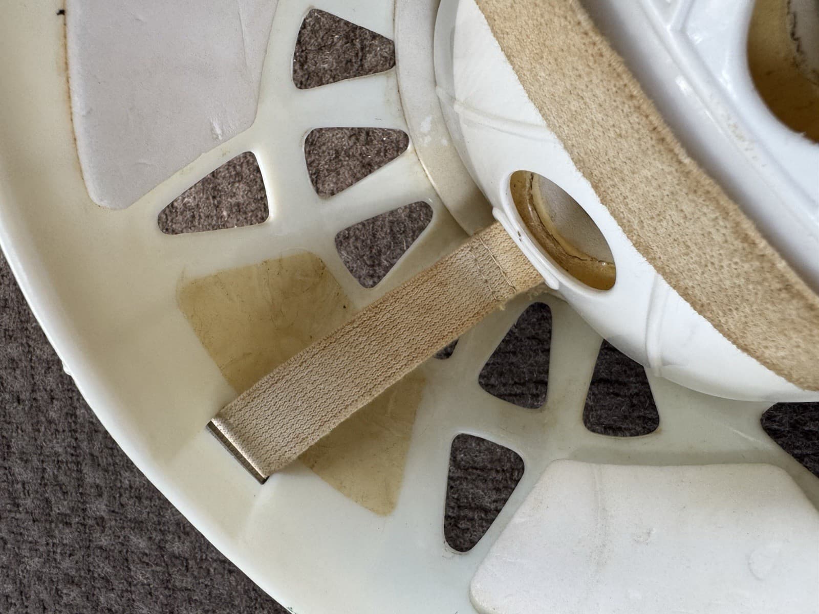 Vintage 1970s MYLEC Adult Goalie Hockey Mask w/ Backplate, Jason Friday The 13th 6