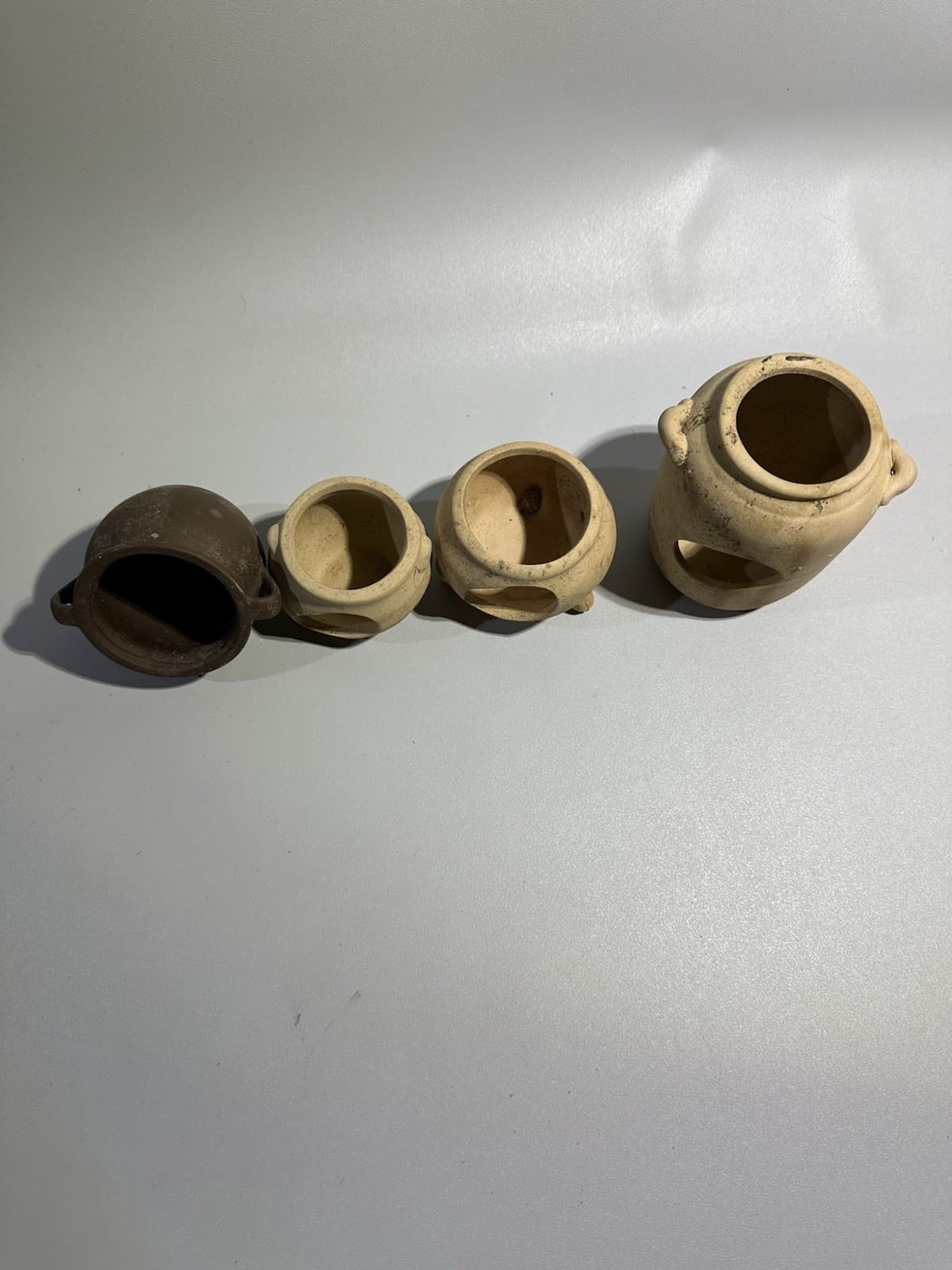 Ceramic Pot Aquarium Caves And Decor Planter Fish Hide 2