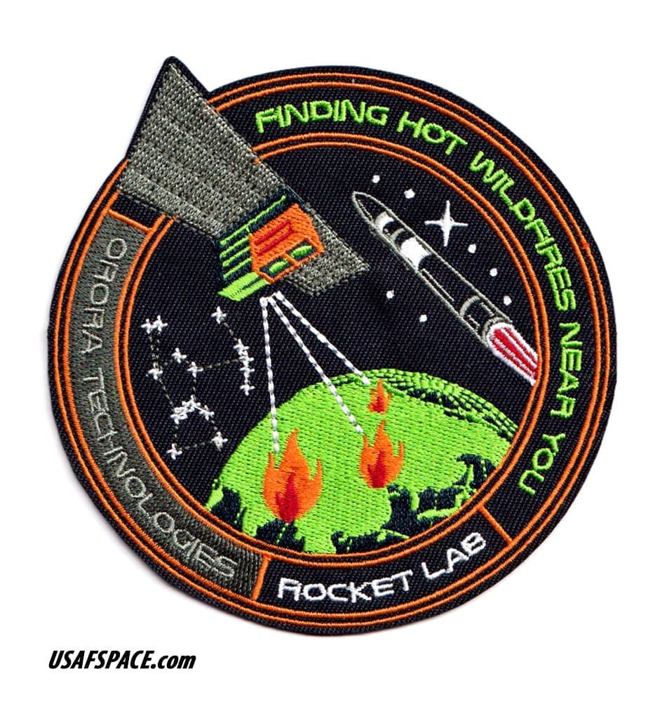 Authentic ROCKET LAB 61 'Finding Hot Wildfires Near You' SATELLITE Mission PATCH 2