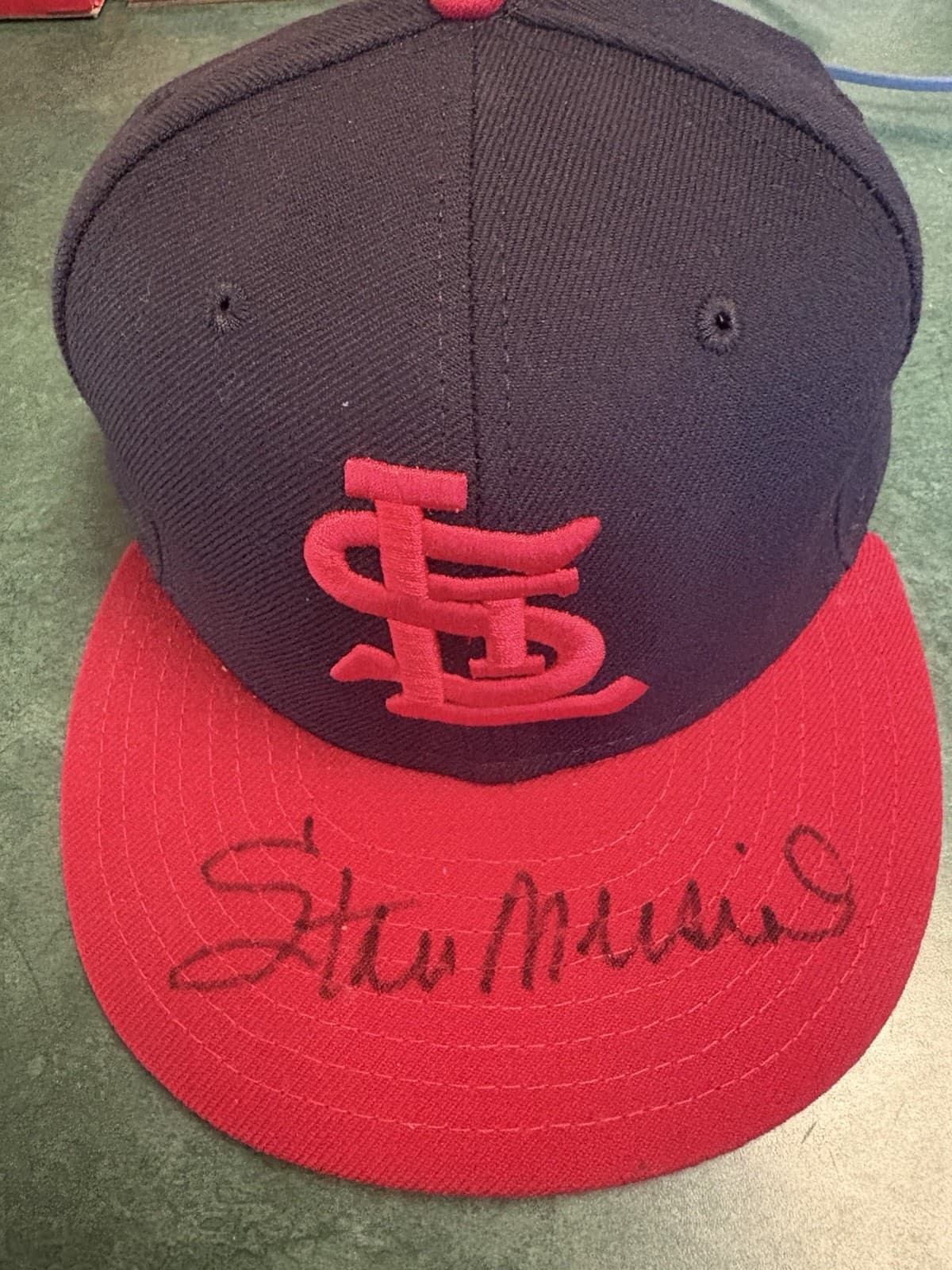 Stan Musial Signed Autographed St.Louis Cardinal’s Cap Stan The Man COA HOF