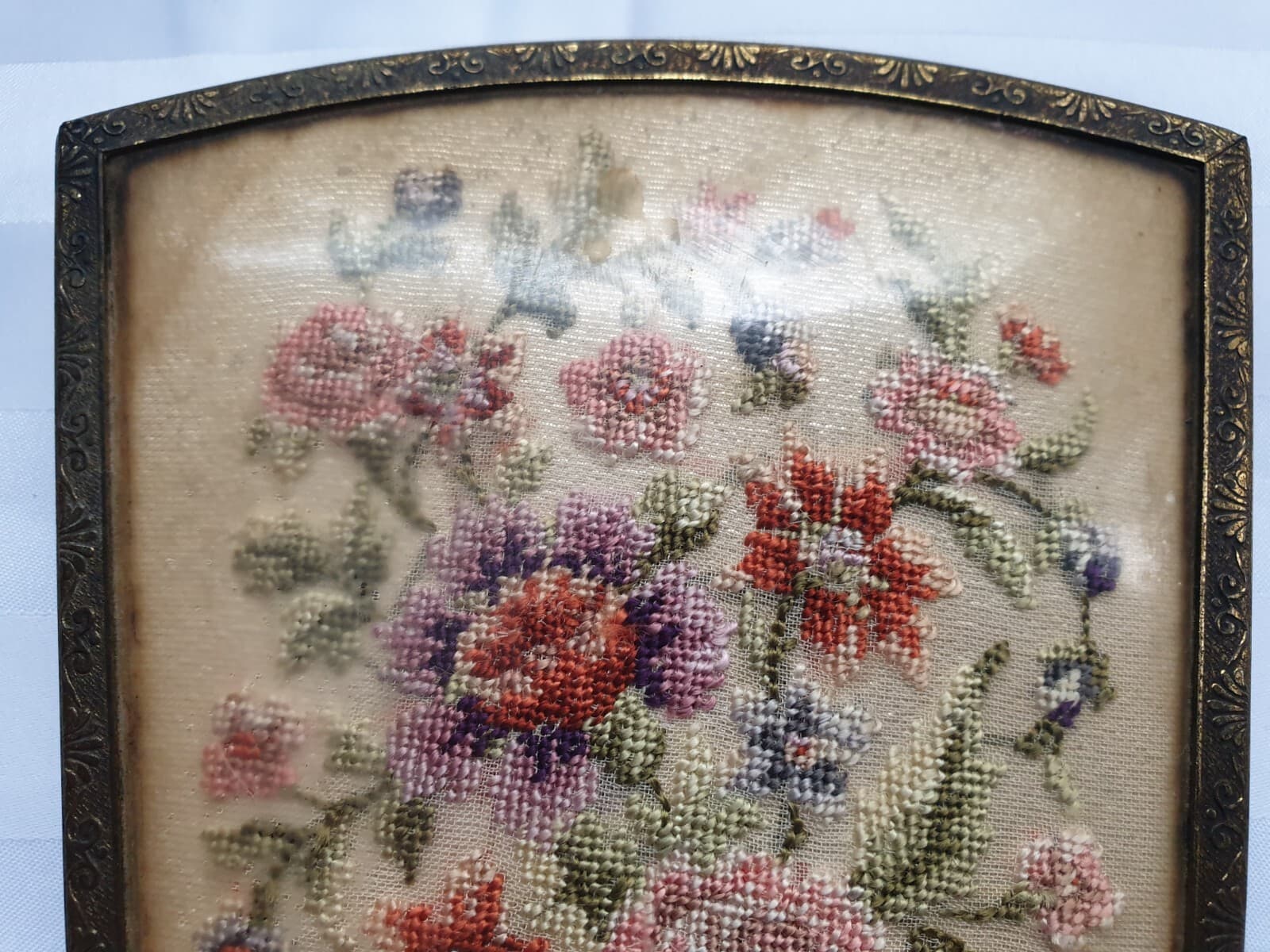 VINTAGE 1940's REGENT OF LONDON PETIT POINT VANITY SET IN ORIGINAL CASE 5