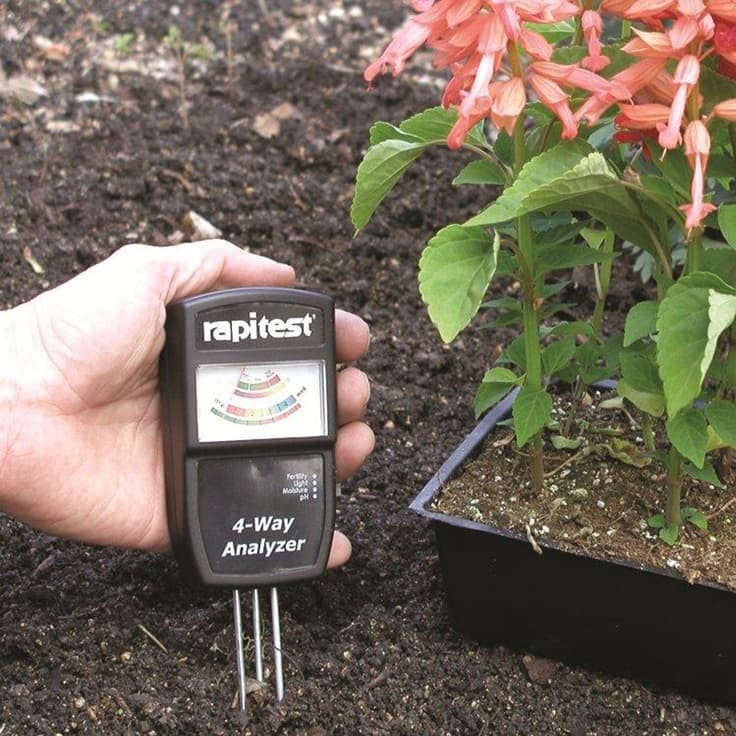 RAPITEST 4 WAY 1880 SOIL LAWN FLOWER PLANT TEST METER GARDEN TESTER pH NPK  2