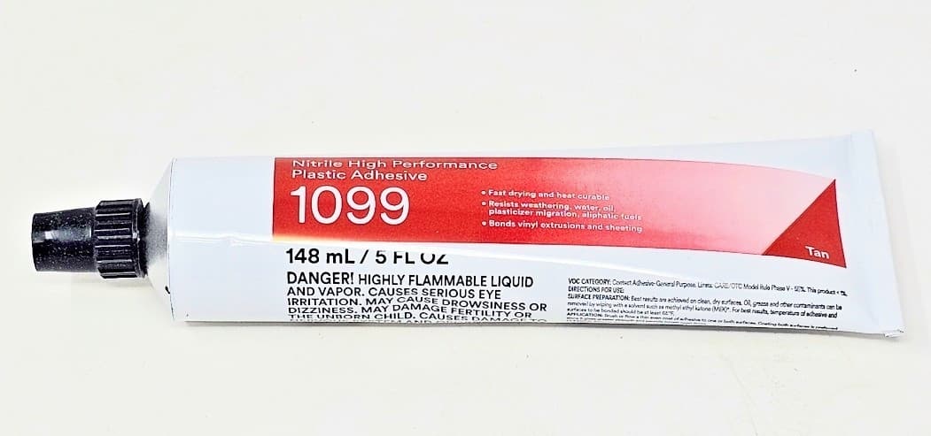 3M Nitrile High Performance Plastic Adhesive 1099, Tan, 5 Oz Tube