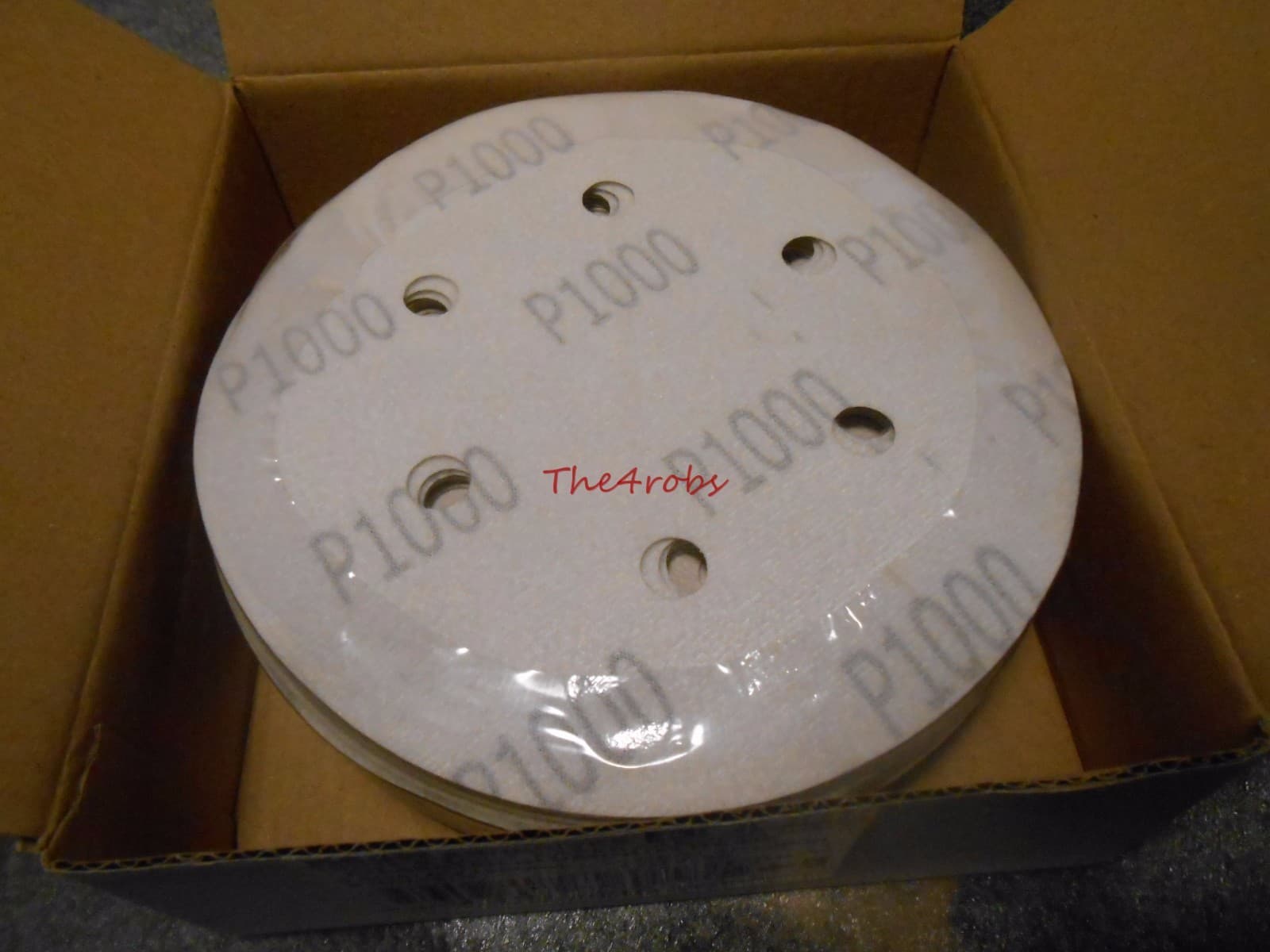 Box of 50 Pieces Keen Abrasives 6" 1000 Grit Hook & Loop Sanding Discs 6 Hole