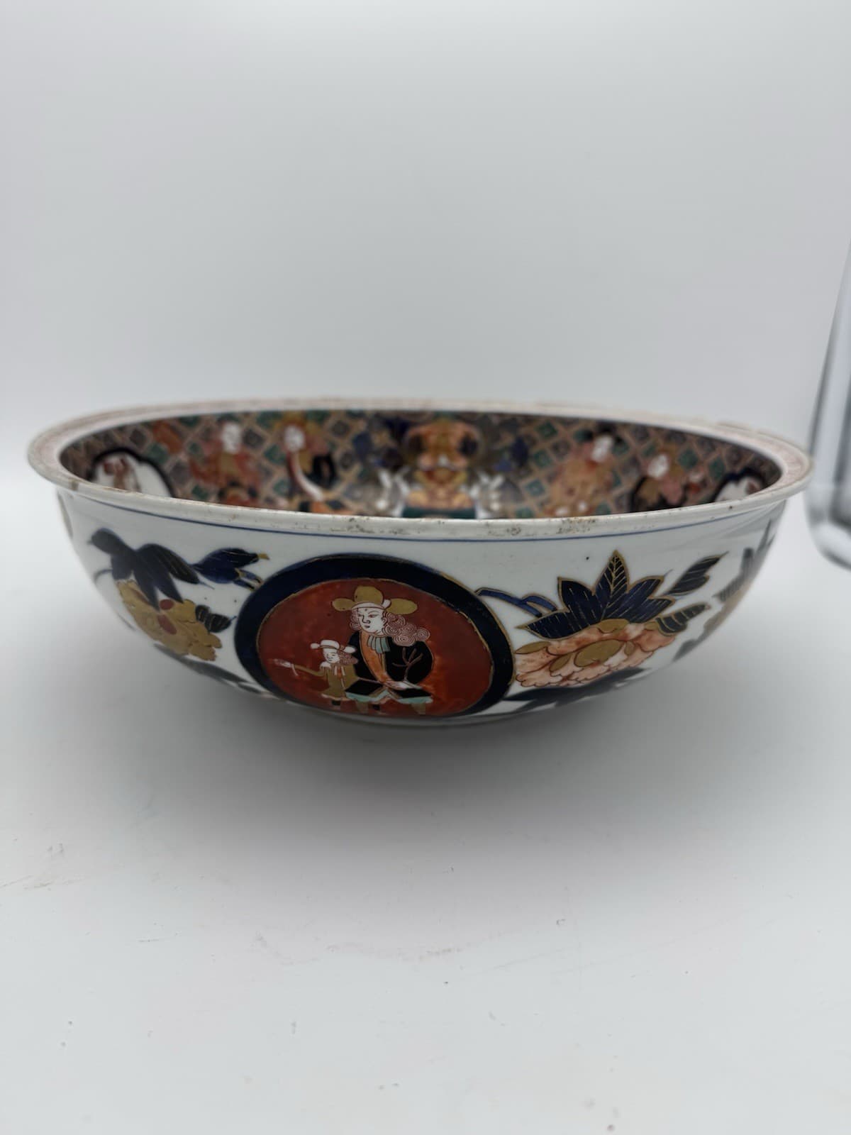 Meiji Period Japanese Imari “Black Ship” Bowl – Dutch Traders & Ship Motif, 10” 4