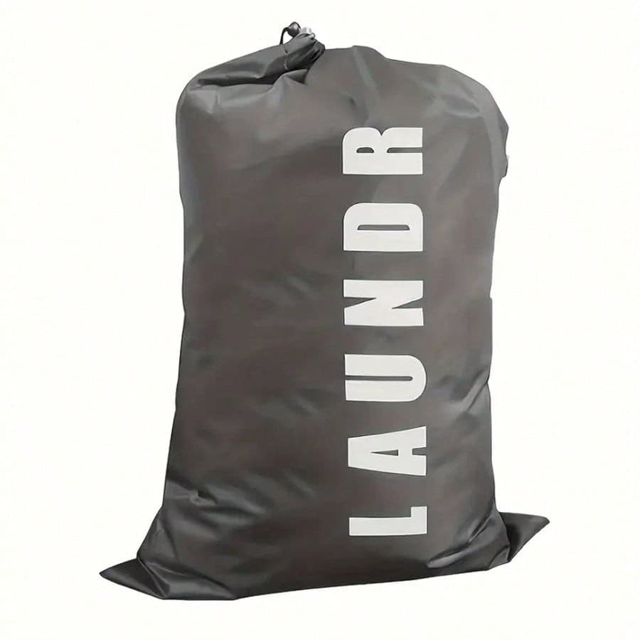Extra Large Canvas Laundry Bag with Drawstring, Washable & Foldable 3