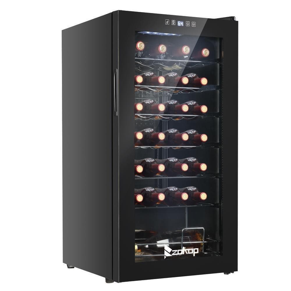 Zokop 28 Bottles Champagne Wine Cooler Refrigerator Cellar Digital LED Storage 2