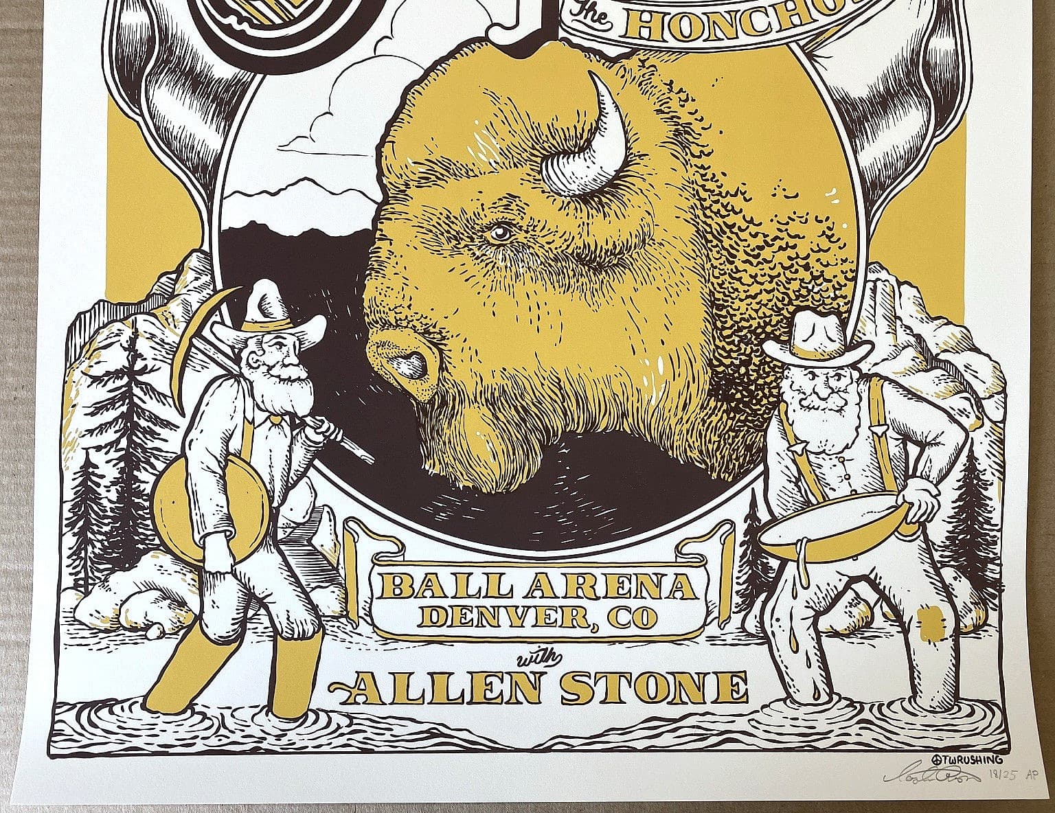 AUTHENTIC Chris Stapleton AP Poster Pepsi Denver CO August 22nd N1 2025 S/N #/25 4