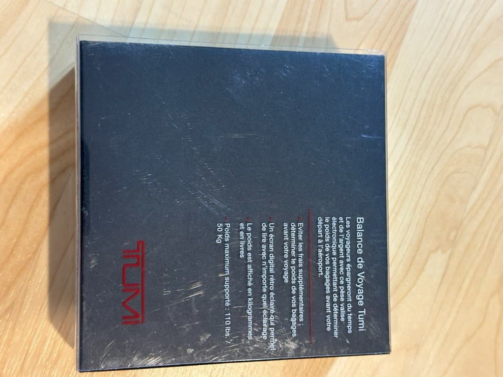 TUMI Digital Electronic Weighing Luggage Scale New Batteries 3