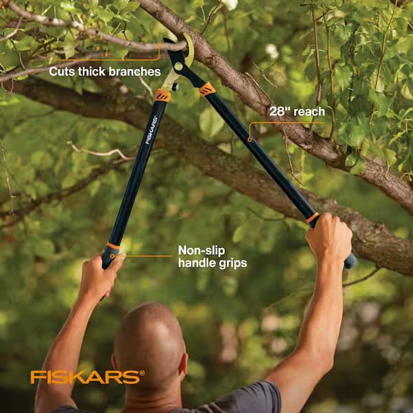 Heavy Duty Lopping Shears Steel Blade Bypass Lopper Non-Slip Telescope Handles 3