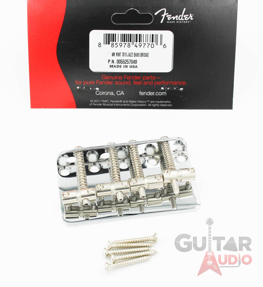Genuine Fender '75 Vintage Reissue 70s Precision/P Jazz Bass Bridge with Screws