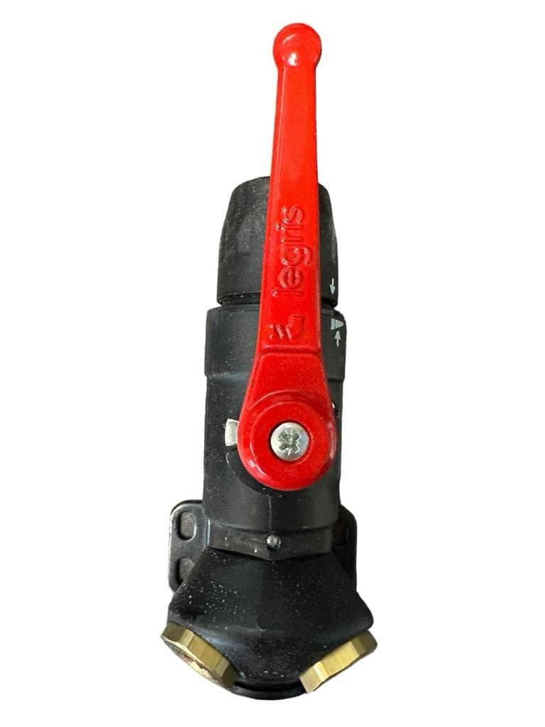 Parker 6694 25 22 Legris Transair 1" Brass 2-Port Ball Valve With Wall Bracket 4