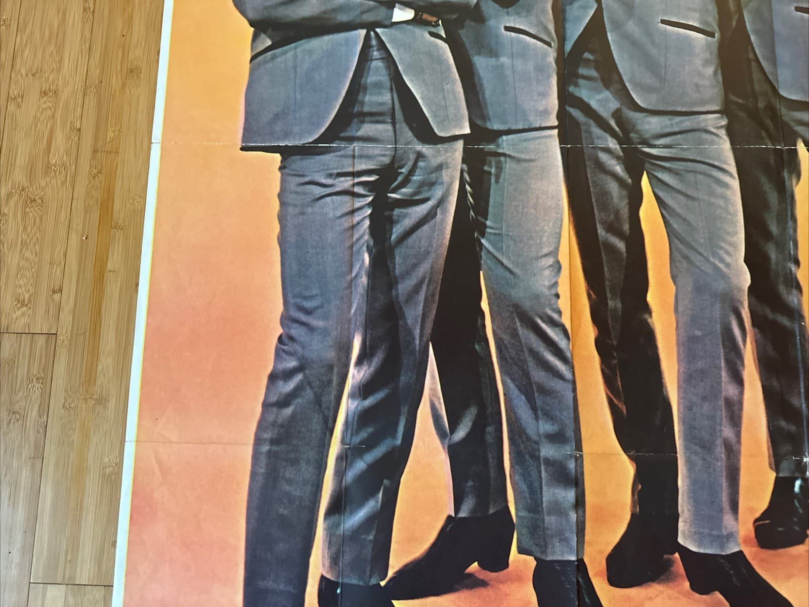 HUGE The Beatles 1964 Poster USA 39” x 55” Dezo Hoffman Auto-Signed Nehru Jacket 4