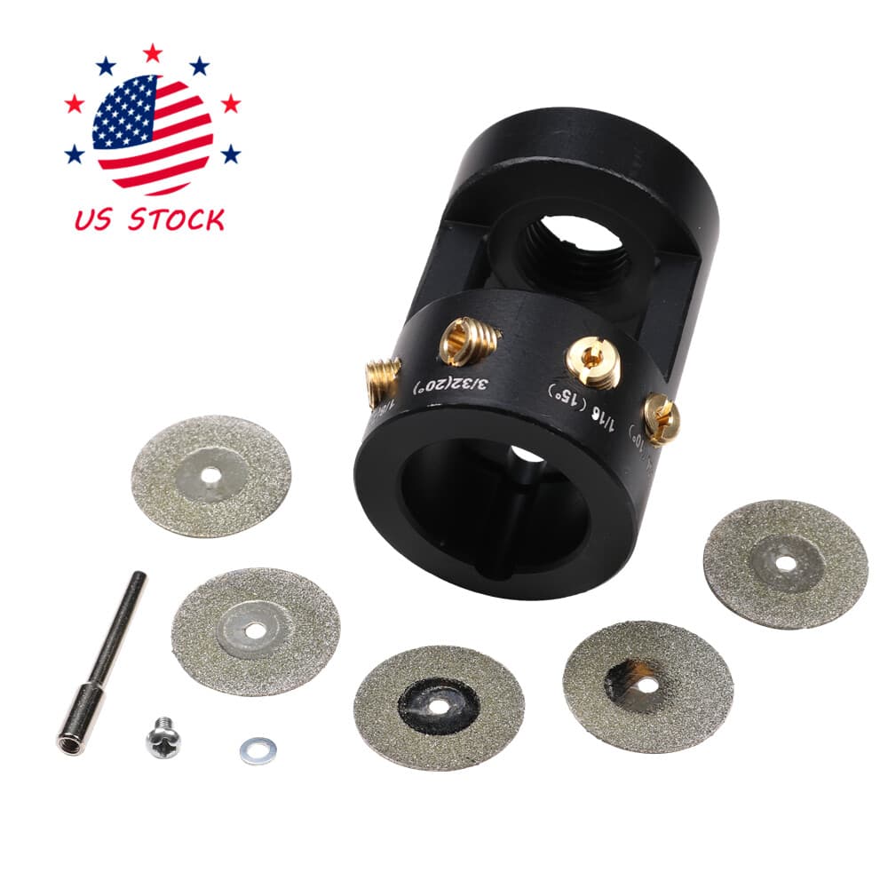 Tungsten Grinder For TIG Welding W/ Sharpener Multi-Angle And Offsets Head Tool 4