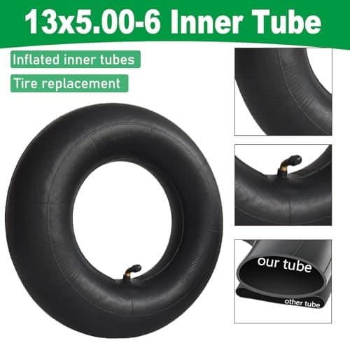 2x 13x5.00-6 Inner Tube Bent Valve for ATV Go Kart Lawn Mowers Snow Blowers Gene 5