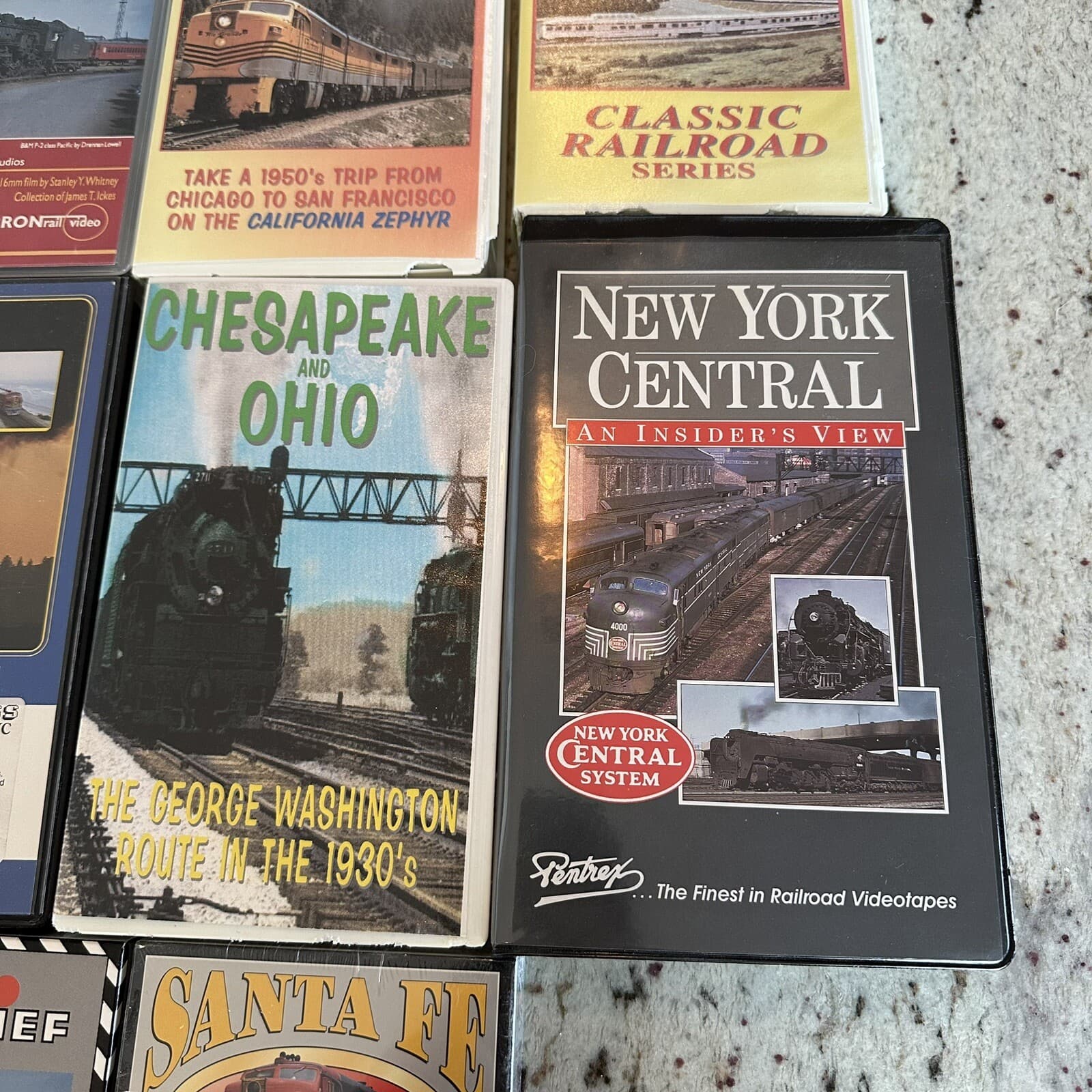 10 Vintage Train & Railroad VHS Tapes (Trolleys, NYC, Chicago, San Fran, Boston) 6