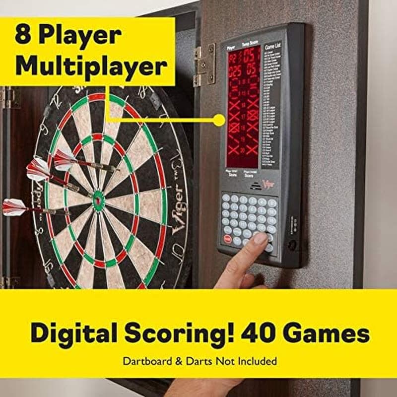ProScore Digital Dart Scorer Electronic Dartboard Scoreboard for Up to 8 Players 4