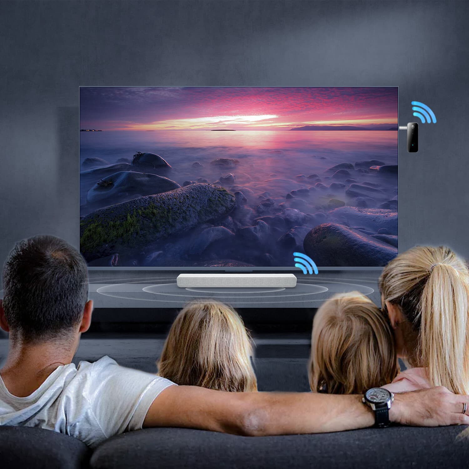 USB Wireless Bluetooth  Transmitter Receiver for Car Music Audio Aux Adapter lot 2