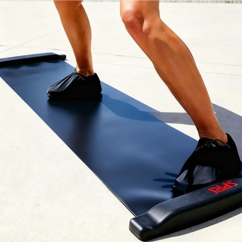 Slide Board with End Stops Sliding BootiesBalance Training (Skating Hockey)  6FT 2