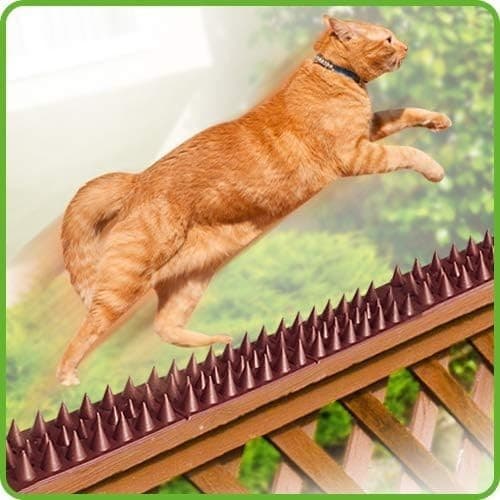 Cat Bird Repellent Spikes Outdoor Fence Security Plastic Deterrent Climb Strips 2