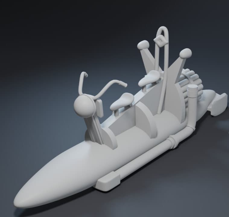 Lost In Space Collision of Planets 3D Printed Figures and Motorcycles 1:24 scale 2