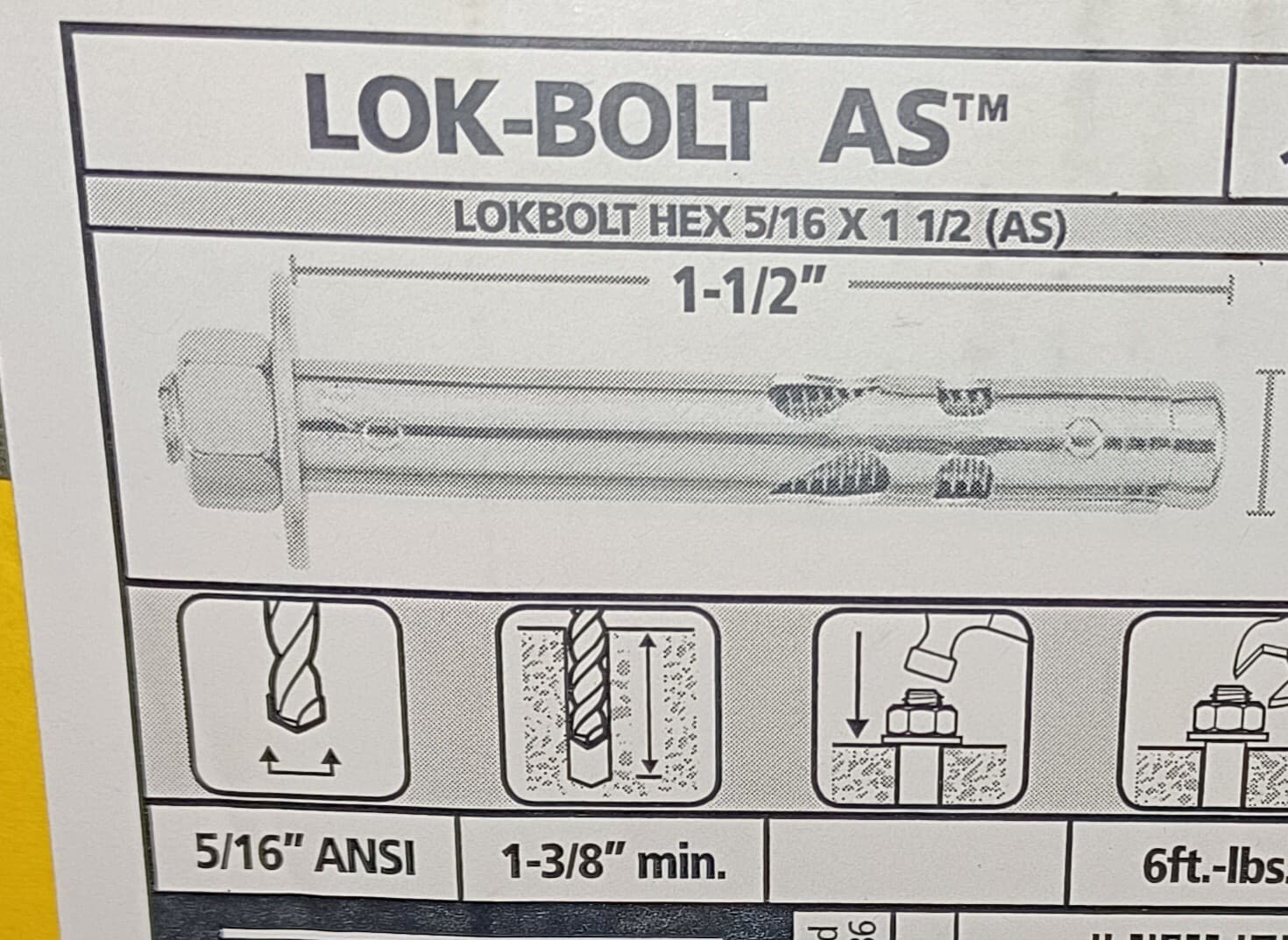 1 1/2" x 5/16" concrete sleeve anchor bolts 20 pk Rail Post Base Repair Gates 2