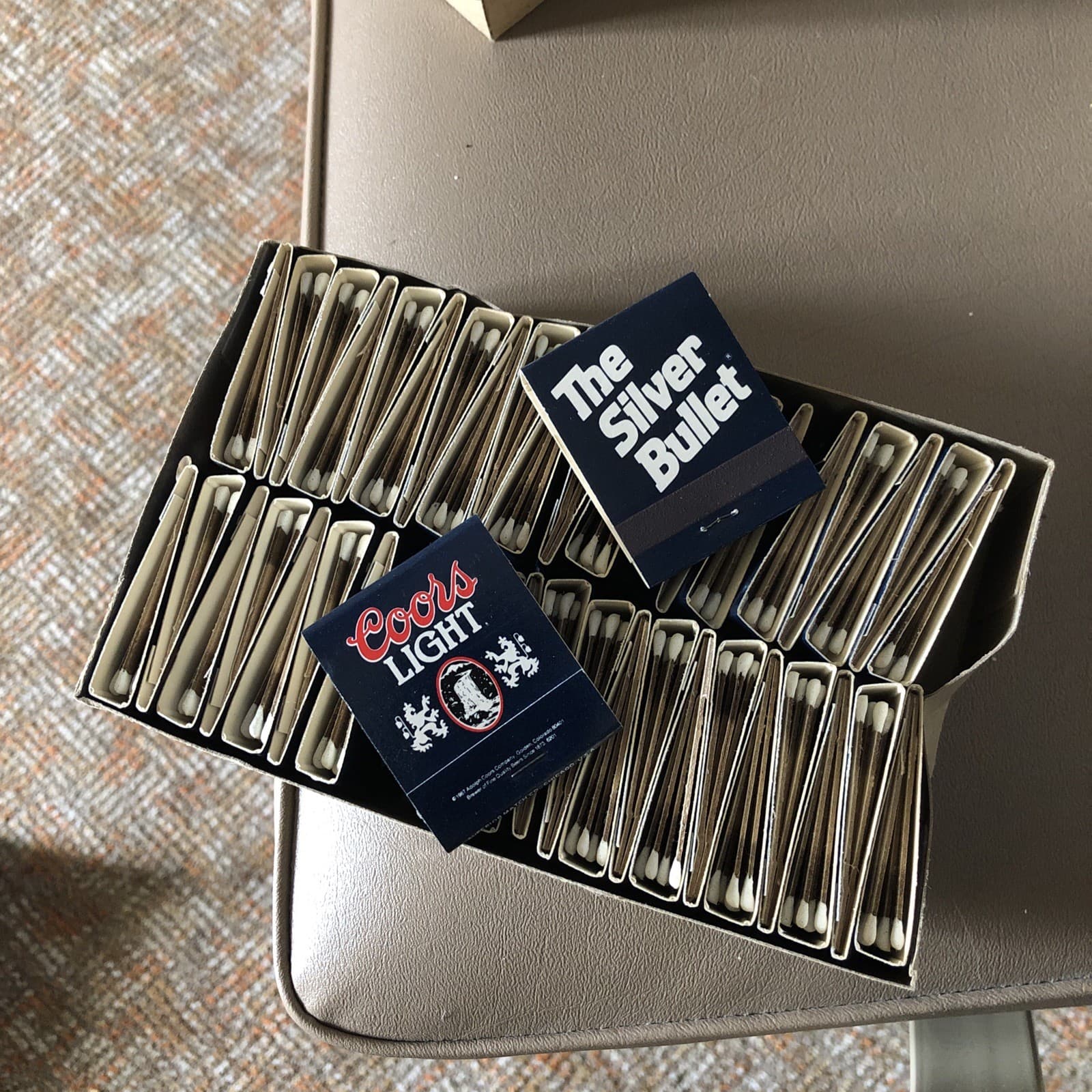 Vintage Matchbooks Box Coors Light Silver Bullet 41 mint books