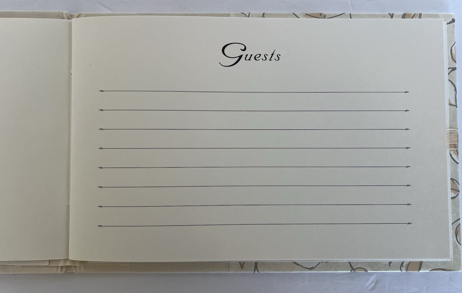 Rag & Bone Bindery Wedding Guest Book 20 Pages Hand Bound  2