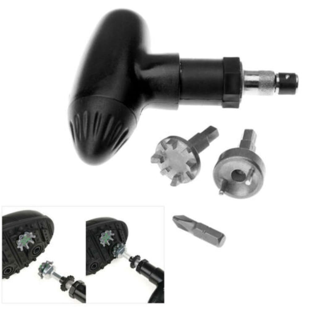 Golf Shoe Spikes Wrench Ratchet Removal Tool Cleat Fast Spike Pro Replace Set US 5