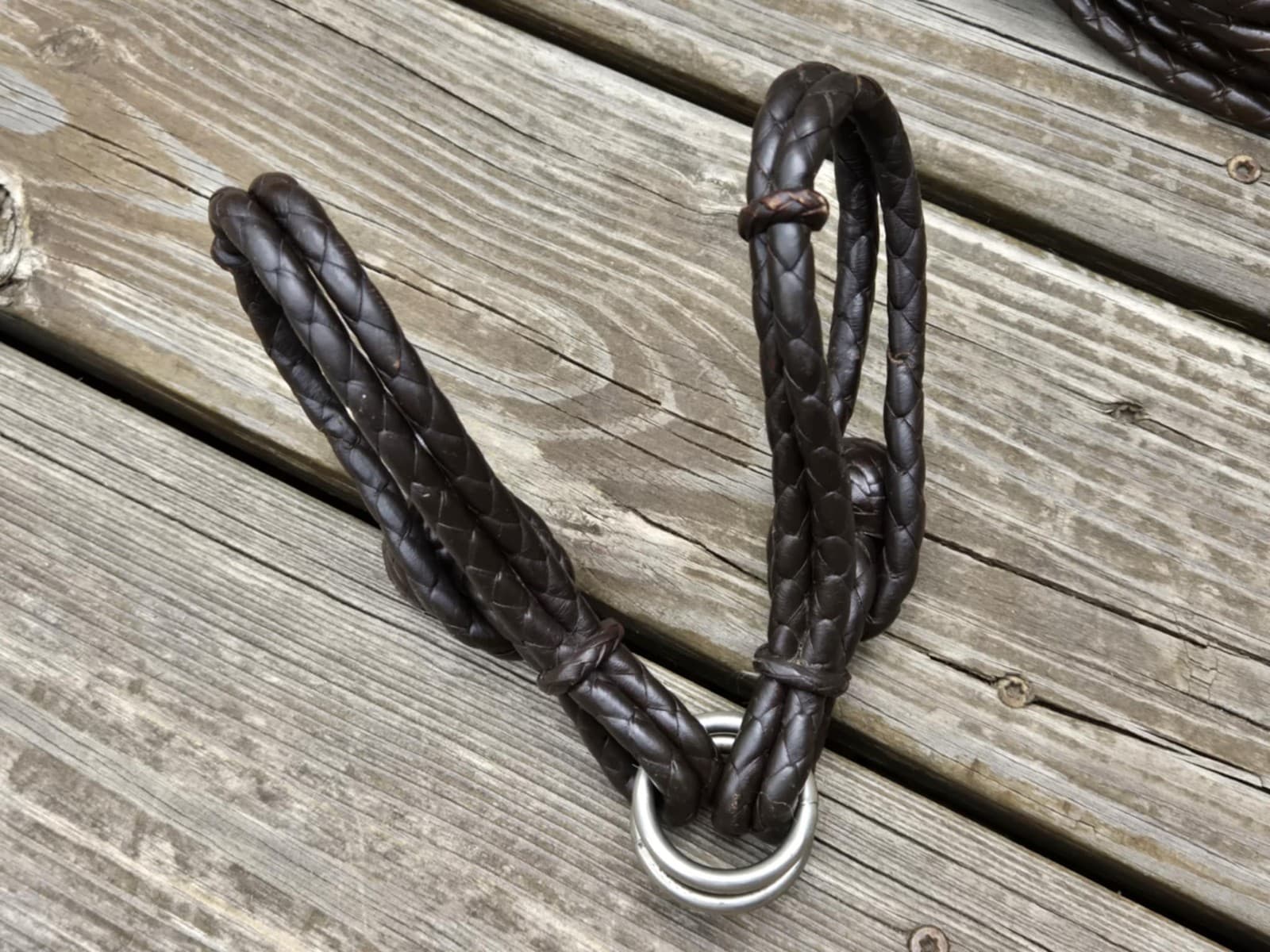 Vintage Braided Plaited Brown Leather Western Hobbles & Two Riatas - Quality Lot 6