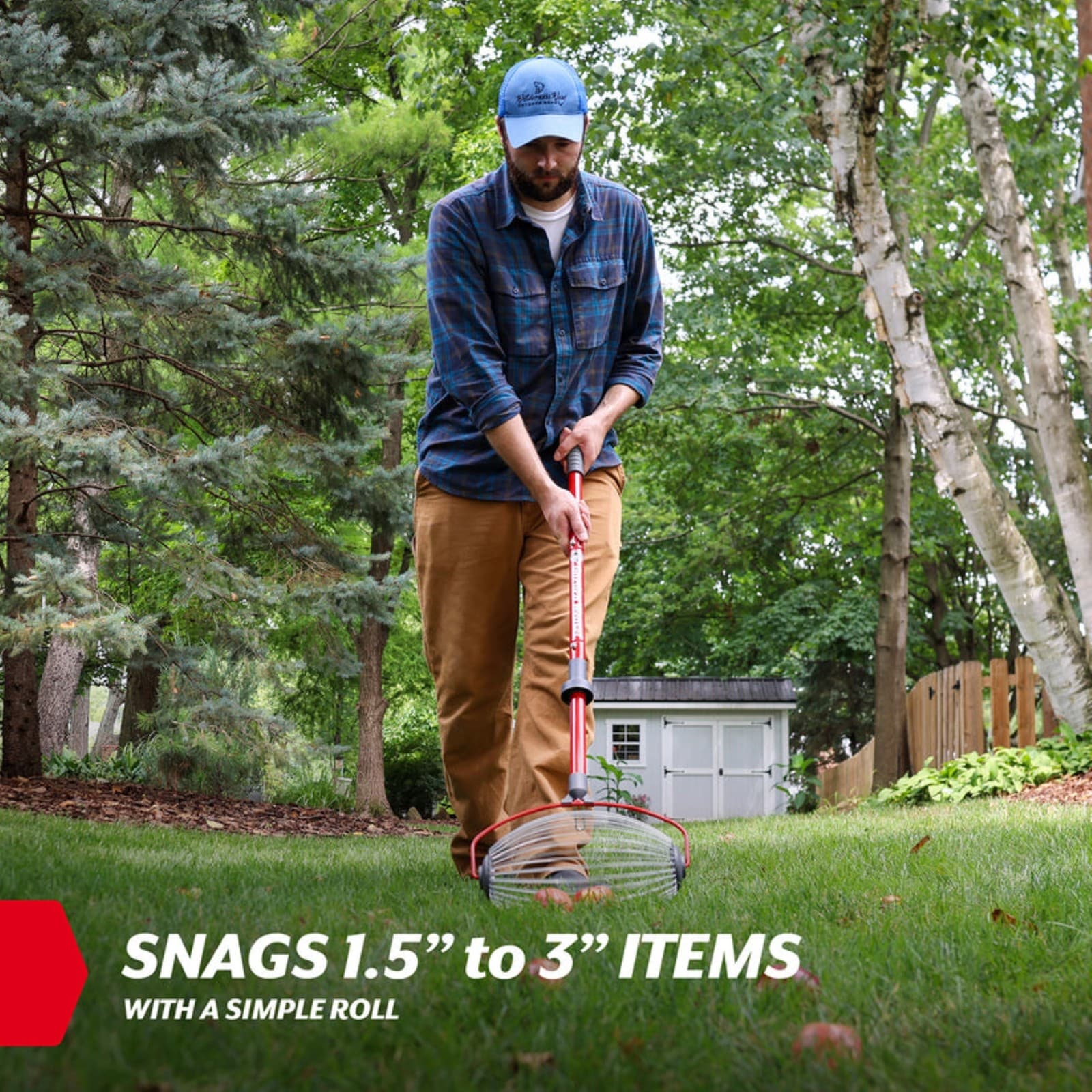 Garden Weasel Nut Gatherer Tool for Walnuts, Small Fruits and More, Large 4