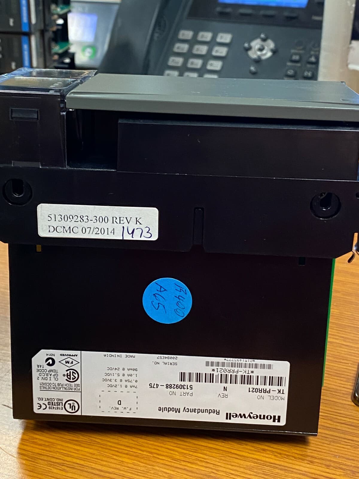 👀 HONEYWELL TK-PRR021 REV. F FW REV. D REDUNDANCY MODULE 51309288-275 5