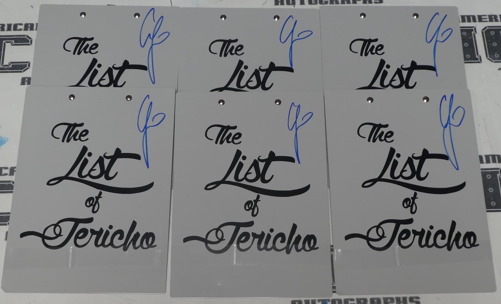 Chris Jericho Signed Official WWE Clipboard BAS COA AEW Autograph The List of .. 6