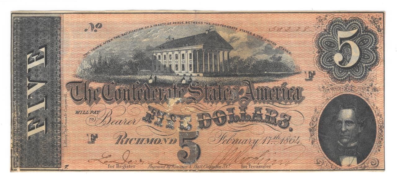 Calhoun Collector Society Confederate Money Set $5, $10,$20 Notes T-67,T-68,T-69 3