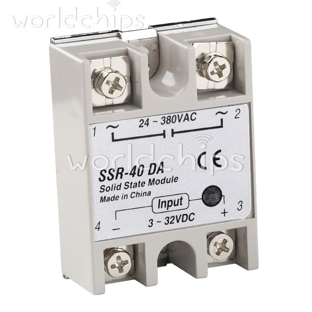 SSR-40 DA DC3-32V to AC24-380V 40A 250V Solid State Relay Module 3-32V DC to AC 2